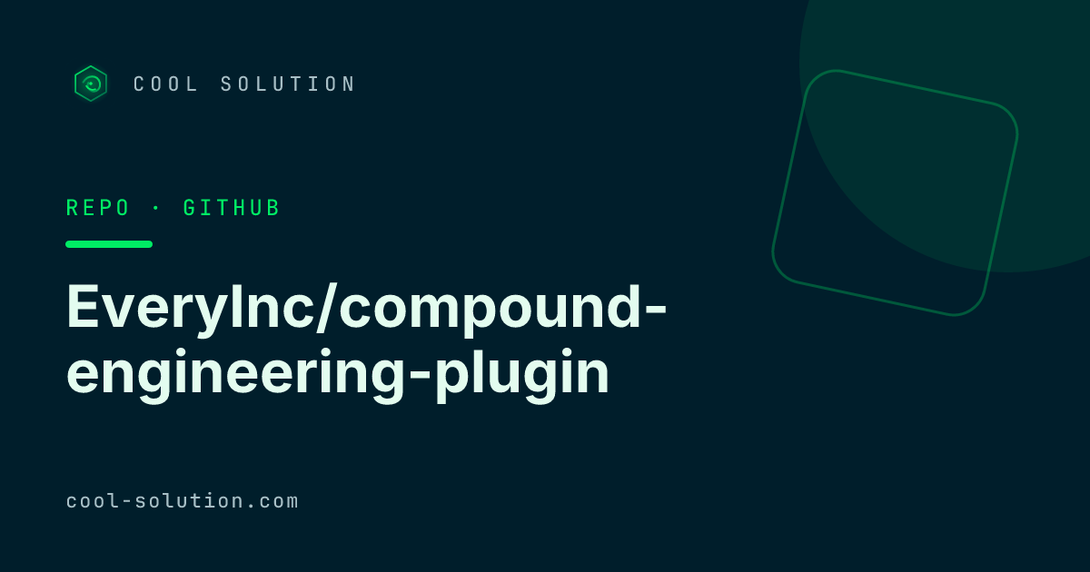 Anteprima di EveryInc/compound-engineering-plugin